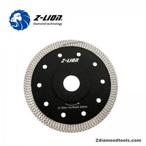 Hojas de sierra de diamante de onda reticular superthin ZL-HB01 para granito