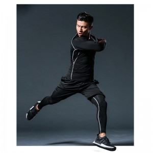 FDMM001-Camiseta deportiva de entrenamiento de manga larga para hombre