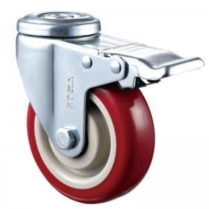 Servicio mediano: carcasa cromada con rueda roja2 TPE