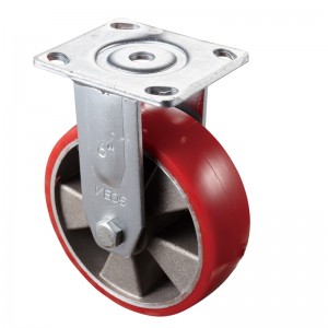 Servicio pesado: carcasa cromada con rueda roja TPE