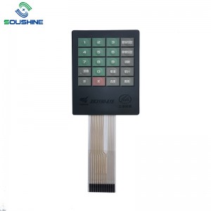 Interruptor de membrana personalizado \/ teclado de escalas