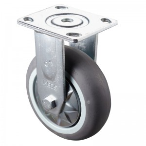 Servicio pesado: carcasa cromada con rueda gris TPE