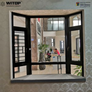 Bahía de aluminio y ventanas de proa