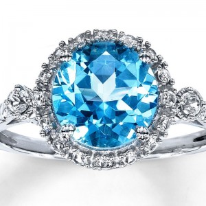 Collar de mujer de plata de ley con imitación de zafiro ligero