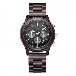 Regalos de lujo Reloj de madera de moda Hombres Reloj militar casual para hombres
