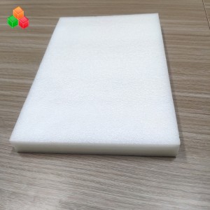Pieza de hoja de espuma de embalaje epe blanco negro esd suave para embalaje protector de transporte de máquina \/ electrónica