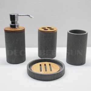 Set de accesorios de baño de piedra arenisca