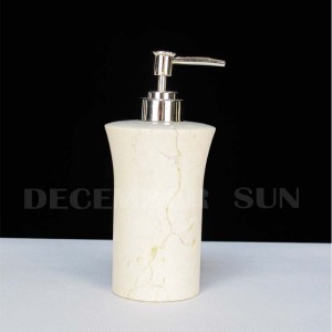 Dispensador de loción de mármol de forma elegante