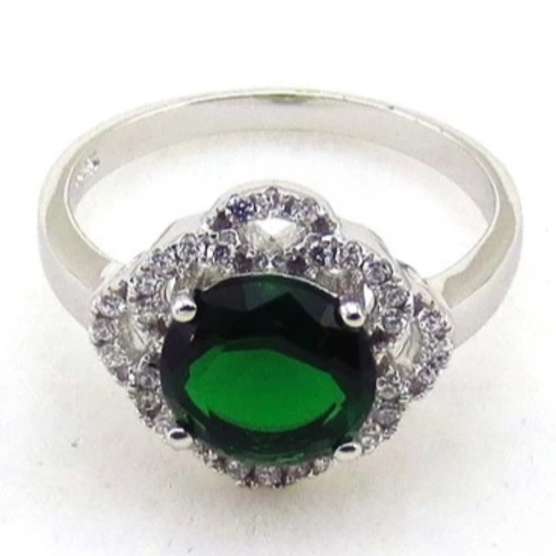 Anillos de compromiso para mujer anillos de circonita cúbica anillos de esmeralda