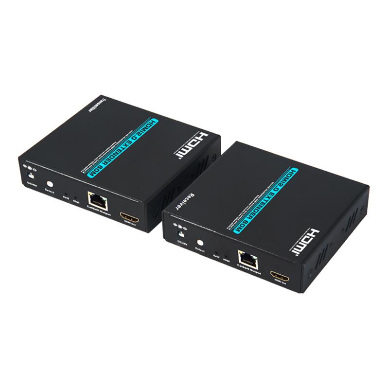 Extensor HDMI V2.0 60m Sobre un solo cable cat5e / 6 compatible con 4Kx2K @ 60Hz HDCP2.2 Cascada de múltiples receptores