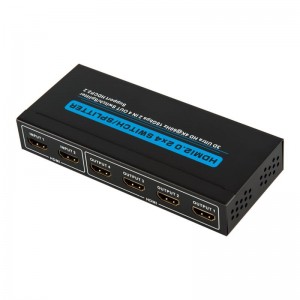 V2.0 HDMI 2x4 Switch \/ Splitter Soporte 3D Ultra HD 4Kx2K @ 60Hz HDCP2.2