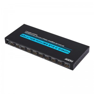 V2.0 HDMI 2x8 Switch \/ Splitter Soporte 3D Ultra HD 4Kx2K @ 60Hz HDCP2.2