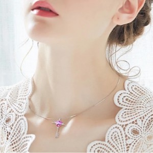 Collar de alas de ángel colgante de corazón collar de carta de amor collar de piedras preciosas de zafiro amatista para mujer plata de ley 925