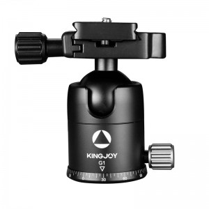 KINGJOY Cabezal de bola trípode de aluminio ligero para cámaras digitales DSLR