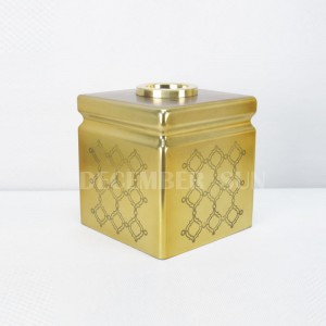 Accesorios de baño de vidrio con mosaico redondo de oro cortado con láser