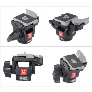 Kingjoy Professional Wearable 2-way Pan Tilt Aluminium Swivel Camera Photo Head KH-6500