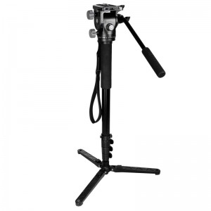 KINGJOY Monopod de cámara Alpenstock, Monopod de video Flip Lock de aluminio para cámara con tornillo convertible de 1\/4 \