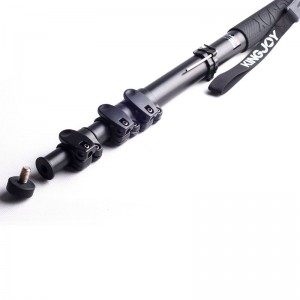 KINGJOY Monopod de cámara Alpenstock, Monopod de video Flip Lock de aluminio para cámara con tornillo convertible de 1\/4 \