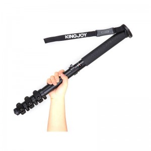 KINGJOY Monopod de cámara Alpenstock, Monopod de video Flip Lock de aluminio para cámara con tornillo convertible de 1\/4 \