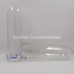 65 mm 240 g Tamaño del cuello 72 mm Plasitc Pet Preform para aceite de bebida de agua