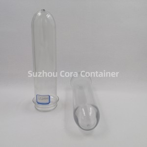 39 mm 120 g Tamaño del cuello 46 mm Plasitc Pet Preform para aceite de bebida de agua