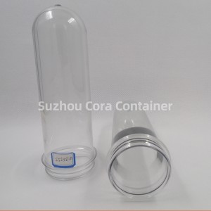 55 mm 156 g Tamaño del cuello 62 mm Plasitc Pet Preform para aceite de bebida de agua