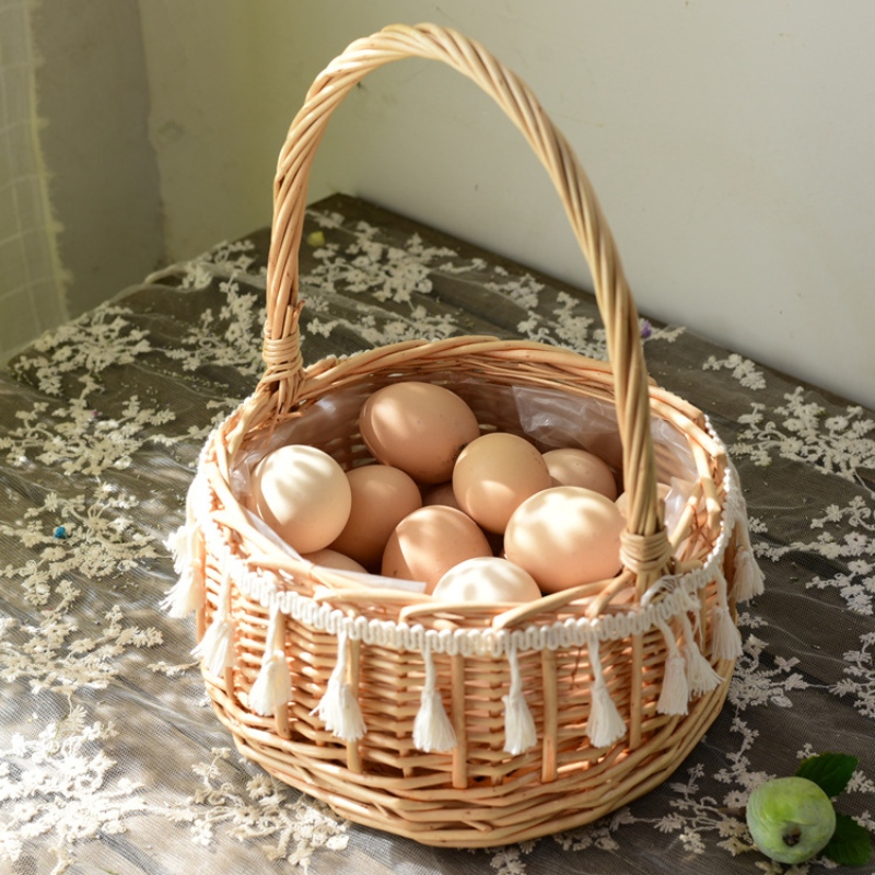 Cesta de almacenamiento hecha a mano