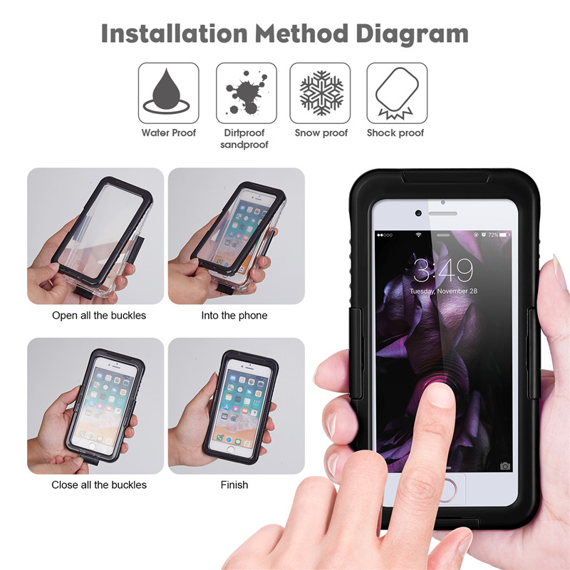 La nueva carcasa de un celular salvavidas iPhone 8 Plus, la mejor del waterwood 8 Plus.