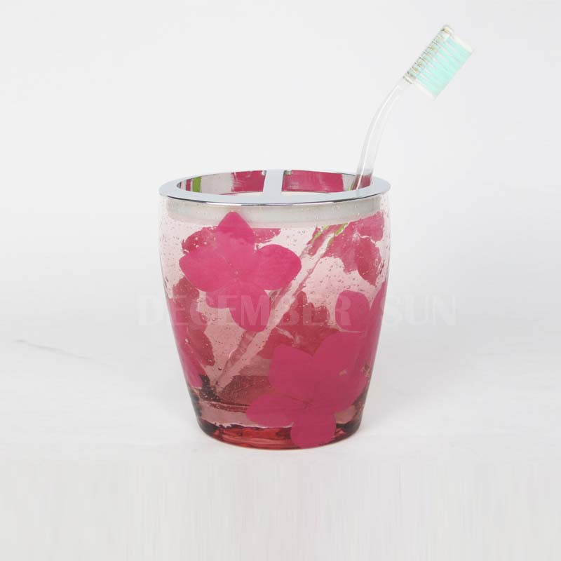 Set de accesorios de baño de vidrio de 6 piezas