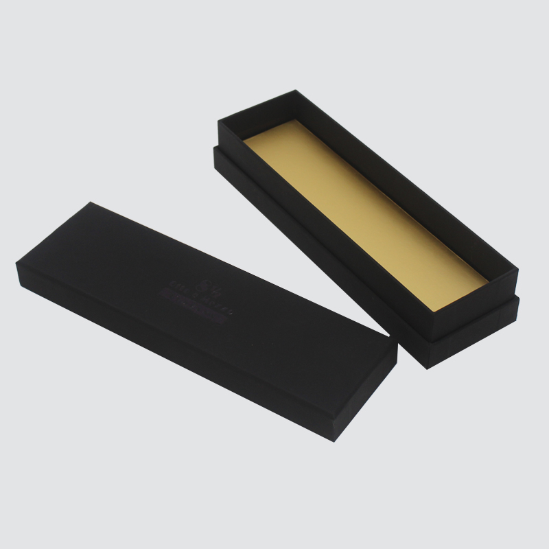 Caja de regalo de accesorios de collar de joyería de caja negra clásica personalizada