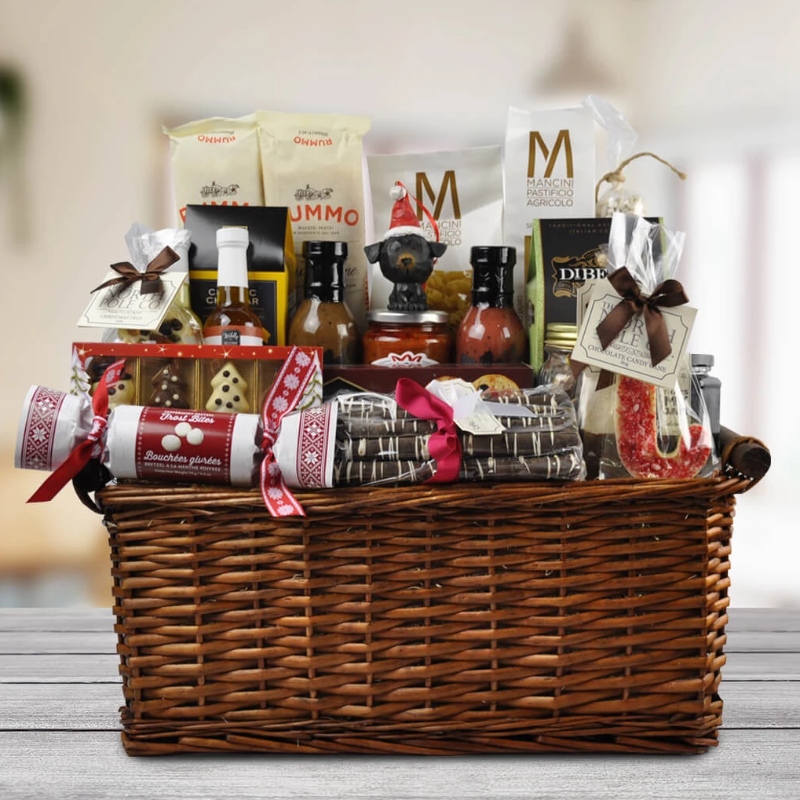 Cesta de regalo de navidad