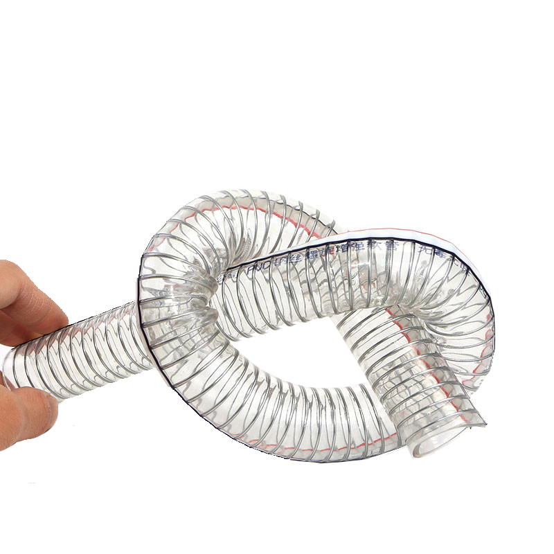 Fábrica china de 2 pulgadas de manguera flexible de pvc de alambre de acero con refuerzo de manguera