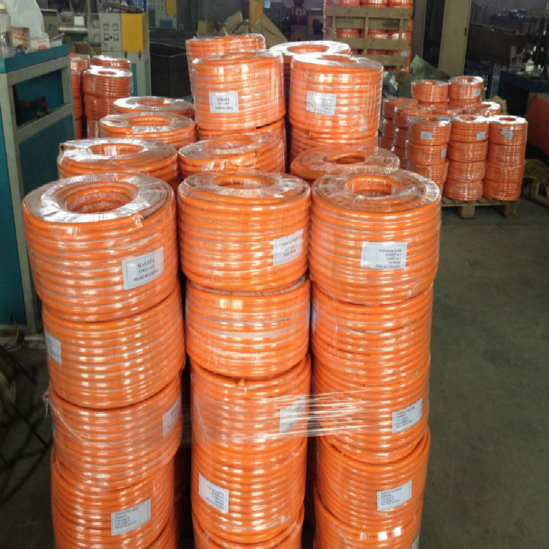 Manguera de gas amarillo de alta presión de PVC
