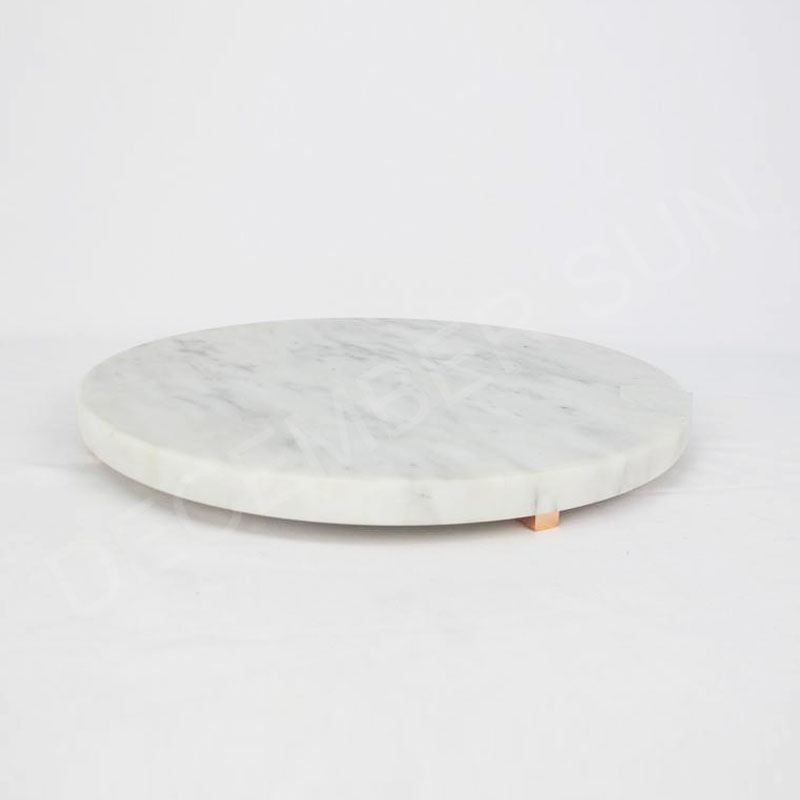 Soporte de pastel de mármol blanco al mejor precio