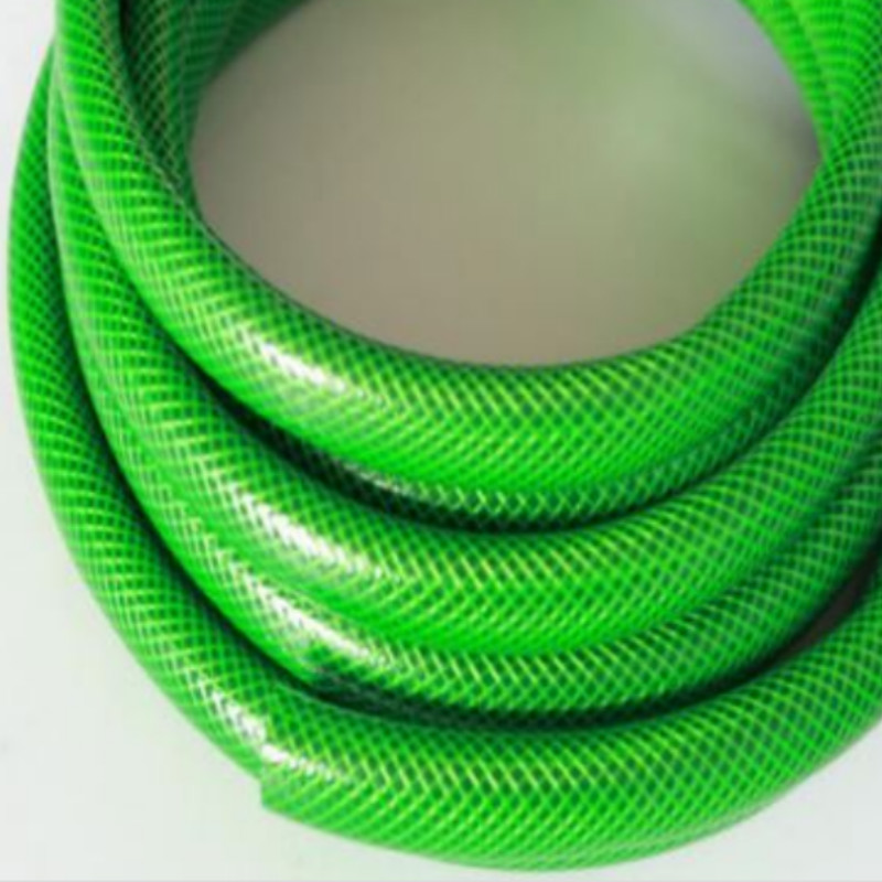 2019 hotsale buena calidad colorido trenzado de fibra flexible reforzado manguera de jardín de pvc de plástico