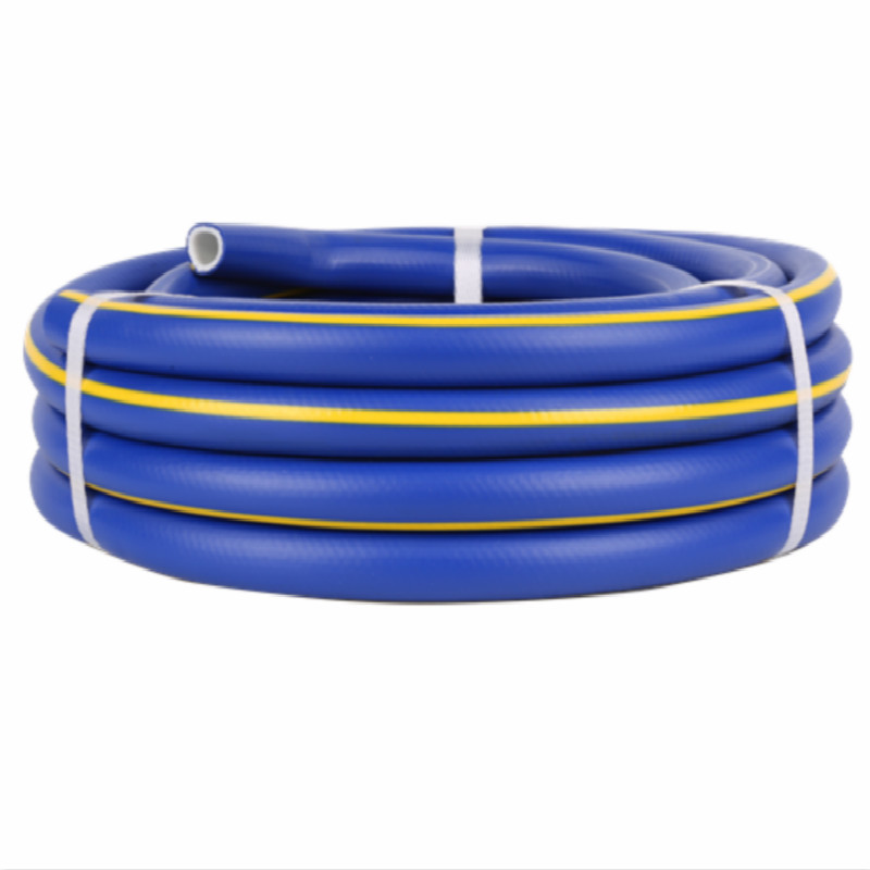 Colorido trenzado de 3 capas con línea amarilla Manguera de agua de PVC Superflex