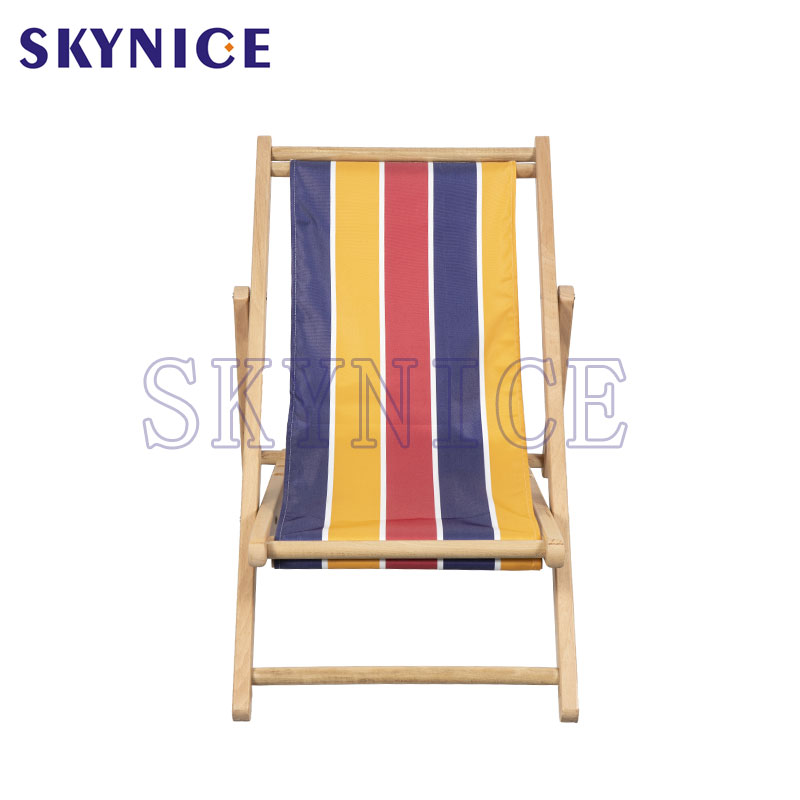 Silla de playa plegable de madera para niños