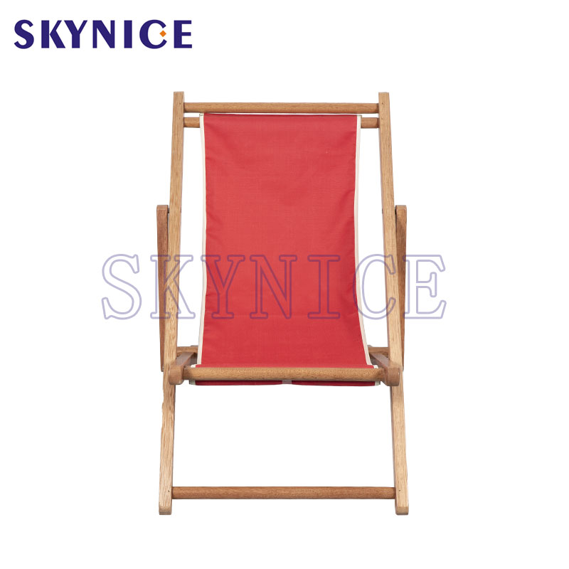 Silla de playa honda de madera simple para niños