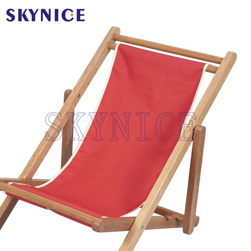 Silla de playa honda de madera simple para niños