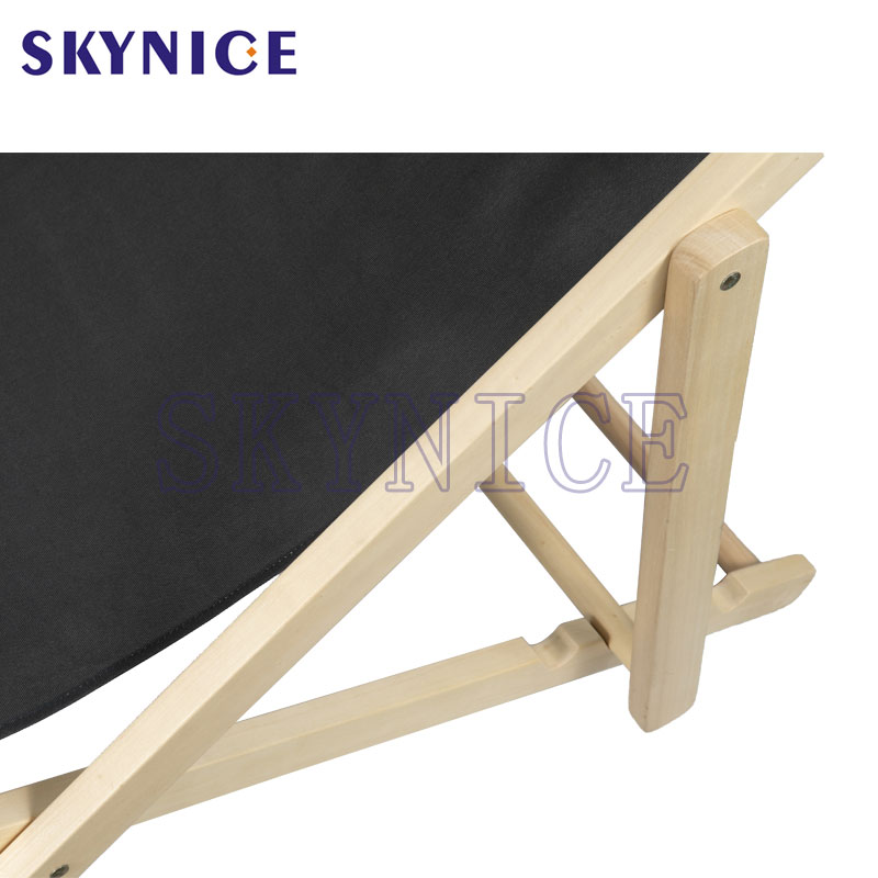 Silla plegable de picnic de madera para acampar al aire libre