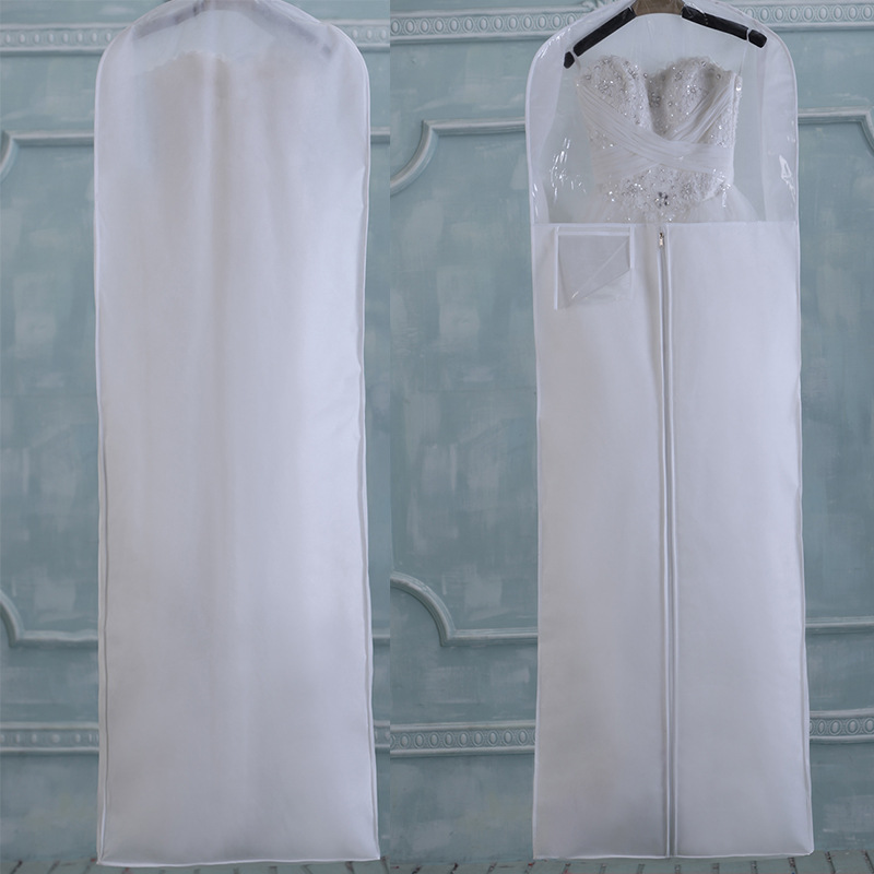 SGW09 Bolsa resistente al polvo de encargo del vestido de boda de la calidad del patrón para la boda usada