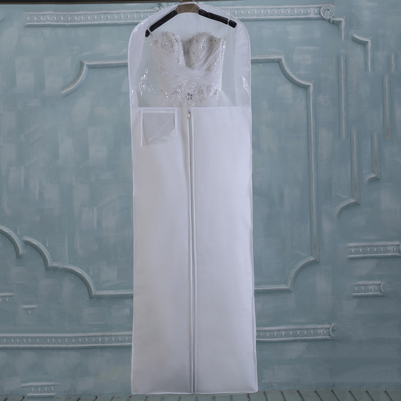 SGW09 Bolsa resistente al polvo de encargo del vestido de boda de la calidad del patrón para la boda usada