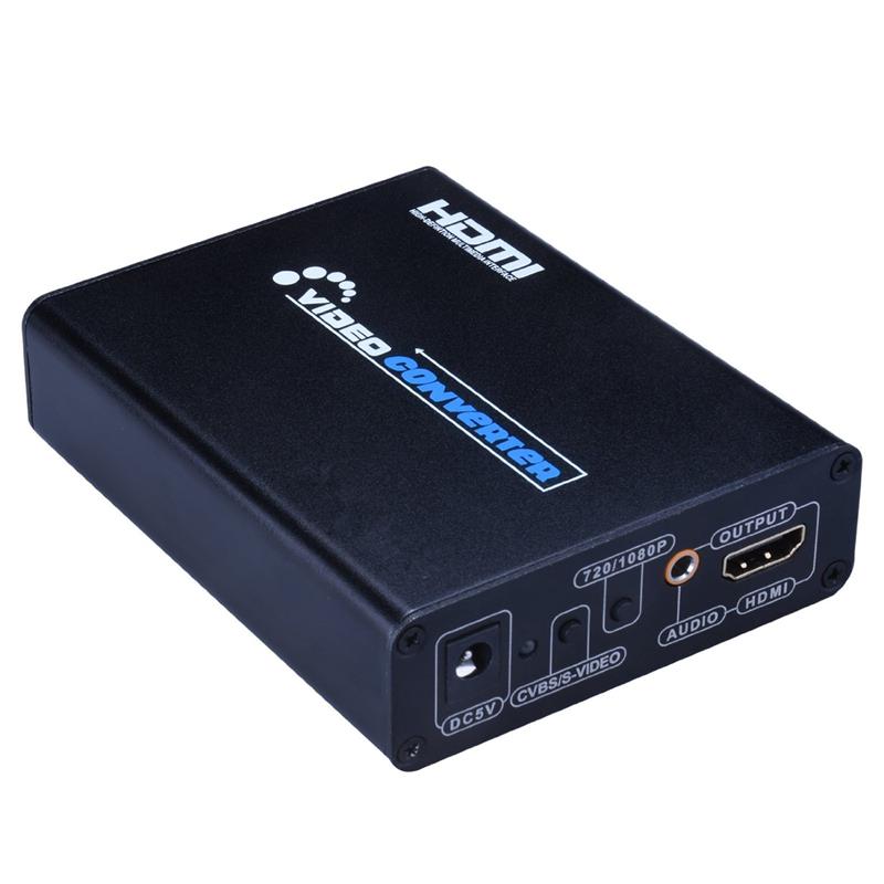 Convertidor AV + S-Video a HDMI 1080P