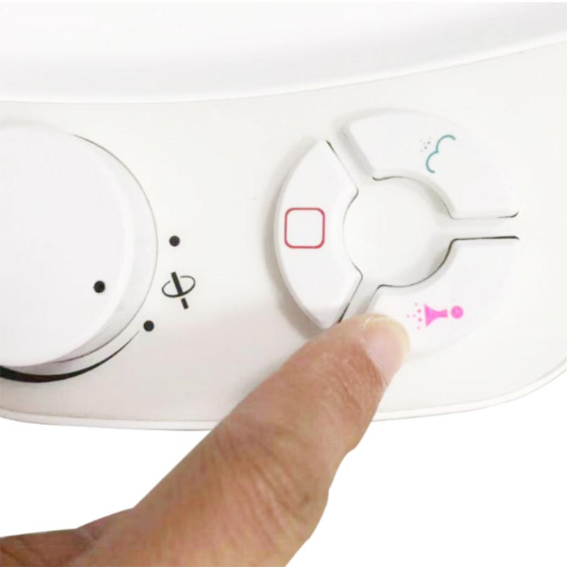 Asiento redondo para inodoro con bidé