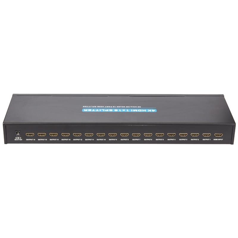 4K 16 puertos HDMI 1x16 Splitter Soporte 3D Ultra HD 4Kx2K / 30Hz