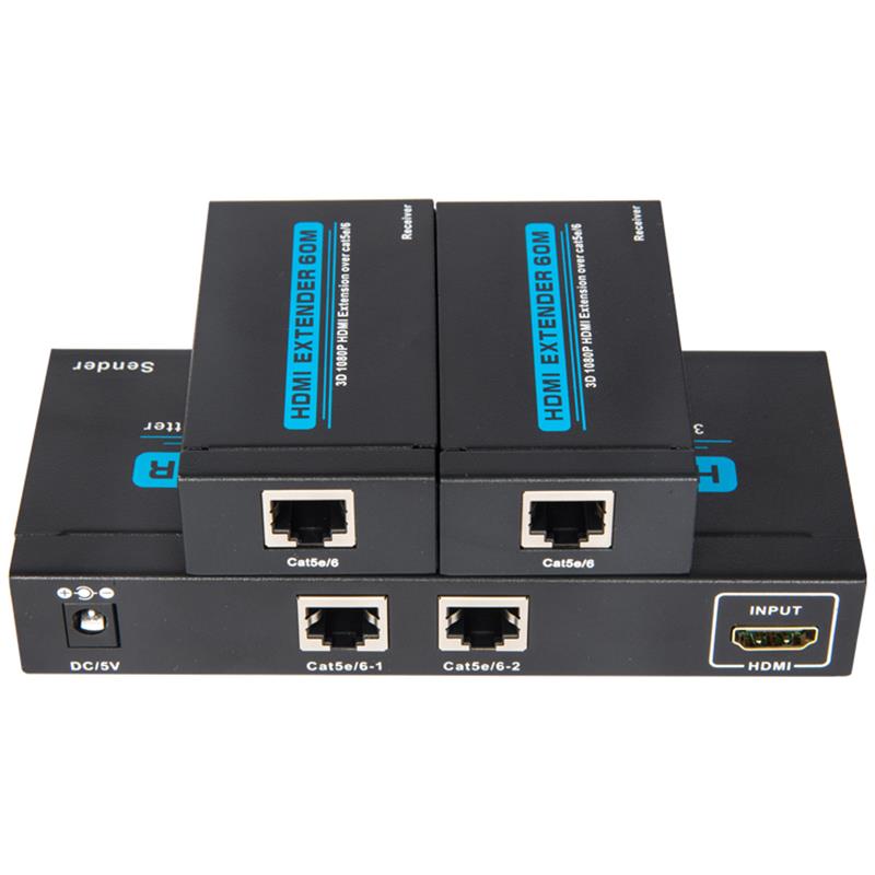 Divisor UTP HDMI 1x2 de 2 puertos sobre un solo Cat5e / 6 con 2 receptores de hasta 60 m