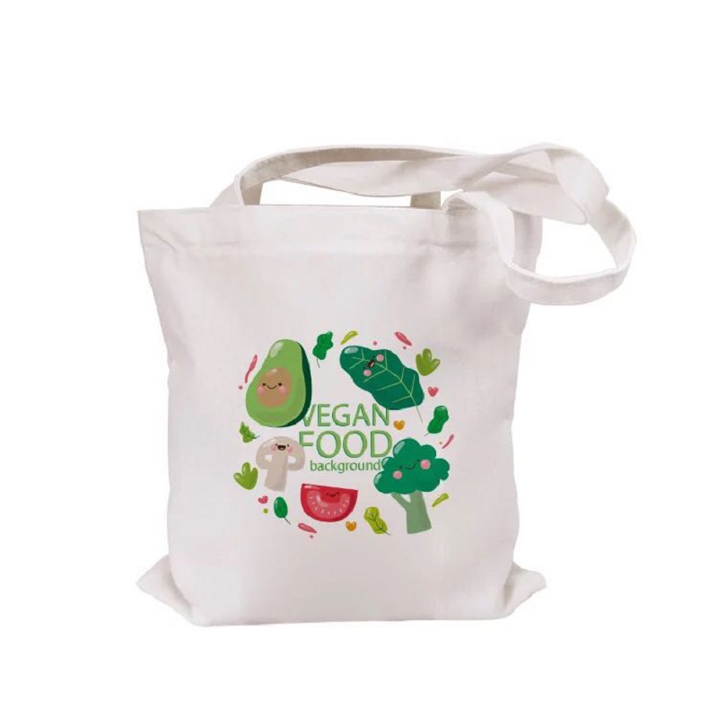 SG63 Bolsas de algodón de lona con logotipo personalizado Bolsas de algodón reutilizables Bolsas de supermercado para ir de compras