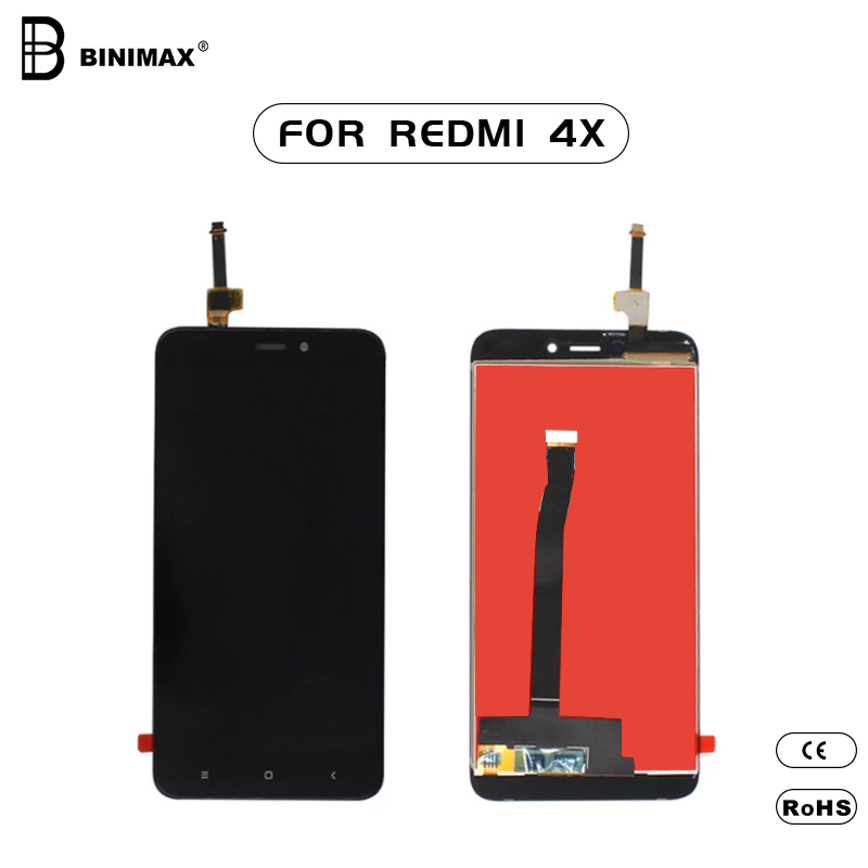 Teléfonos celulares binamax, pantalla de cristal líquido TFT, para redmi - 4x.