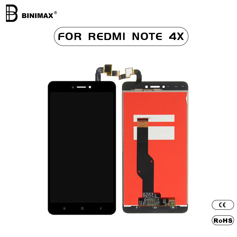 Teléfono móvil LCD pantalla binamax puede cambiar la pantalla del teléfono para redmi note 4x