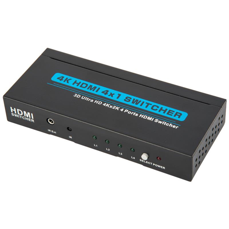 V1.4 4K / 30Hz HDMI 4x1 Switcher Soporte 3D Ultra HD 4K * 2K / 30Hz